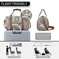thumbnail image 3 of Boho Womens Gym Tote Duffle Bag with Wet Pocket & Shoe Compartment, Floral Checkered Travel Duffel Bag Overnight Weekender Hospital Tote Girls Workout Carry on Bag with Luggage Sleeve, 3 of 6