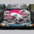 thumbnail image 6 of Uourmeti Octopus Wave Art Pattern Car Seat Covers Full Set Breathable Automotive Seat Cover Durable 3 PCS Car Seat Cover Full Set Fit for Cars Truck, 6 of 10