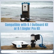 Bixpy RailBlaza® Universal Hexx Adapter – No Steering, Kayak Motor Mount for T-Track & Flat Surface, Quick-Release System, Removable or Permanent Setup, Compatible Motors