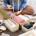 thumbnail image 4 of AURARMLET 6-Piece Beige Non-Woven Fabric Drawer Organizer Set for Dresser Storage and Home Organization, 4 of 8