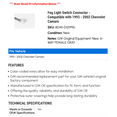 thumbnail image 2 of Fog Light Switch Connector - Compatible with 1993 - 2002 Chevy Camaro 1994 1995 1996 1997 1998 1999 2000 2001, 2 of 2
