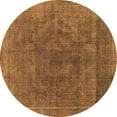 thumbnail image 1 of Ahgly Company Indoor Round Oriental Orange Industrial Area Rugs, 5' Round, 1 of 4