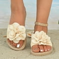 thumbnail image 1 of MKLEKYY Sandalias para Dama Zapatos de Playa Zapatillas de Mujer Sandalias Planas de Una Sola Pieza para Vacaciones En La Playa, 1 of 5