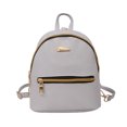 thumbnail image 1 of Mochila de viaje para mujer, bolso escolar de piel sintética, bolsa de compras, cremallera, teléfono portátil, paquete de cosméticos, color blanco kenally AP000927-02, 1 of 7