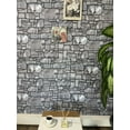 thumbnail image 3 of Dundee Deco 3D Wall Panels - Cladding, Charcoal Grey Stone Look Wall Paneling, Styrofoam Facing for Interior and Exterior Applications, DIY, SAMPLE, Size 10 x 10 in., 3 of 9