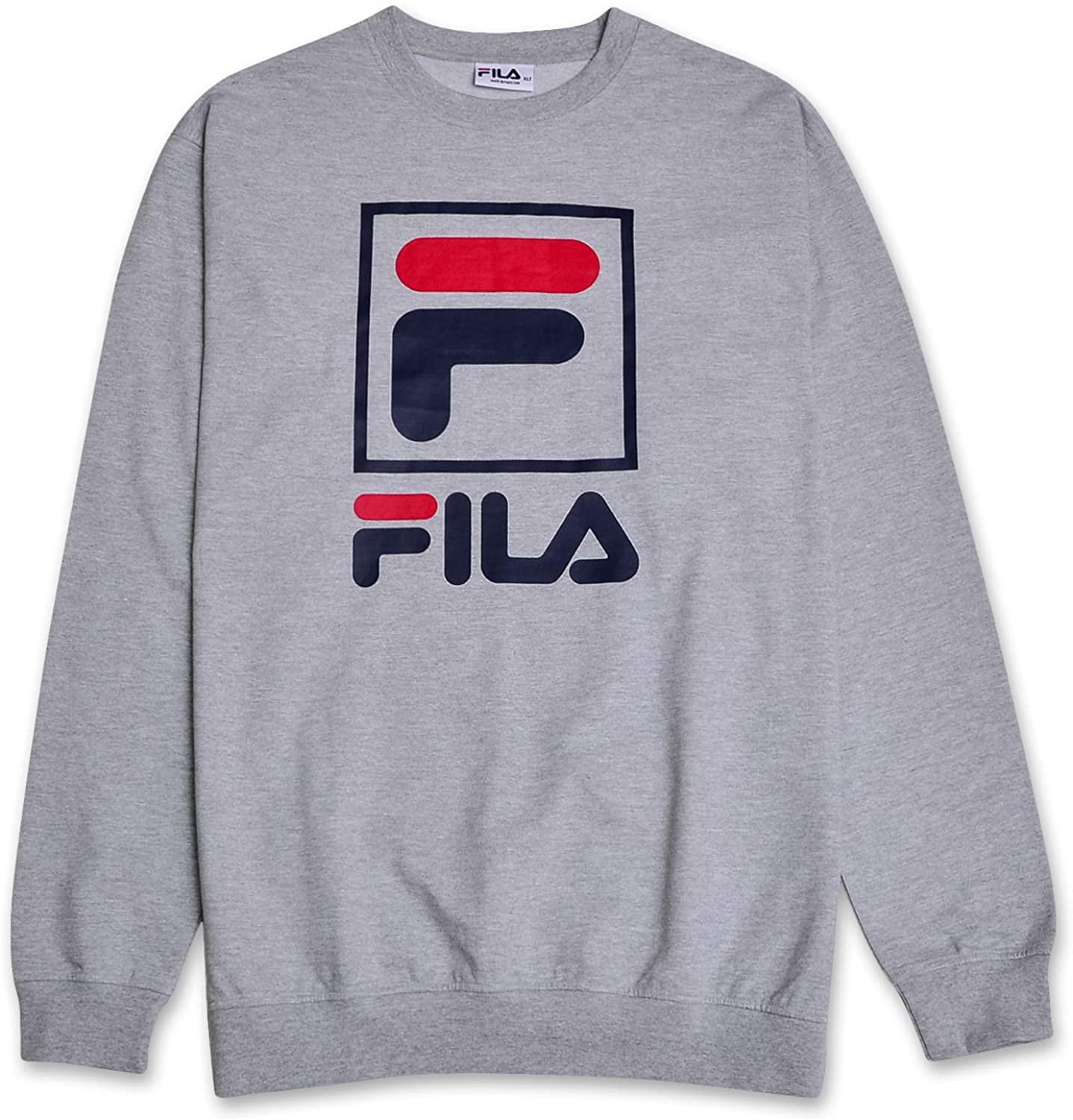 FILA - FILA Mens Big and Tall French Terry Crewneck Sweatshirt with ...