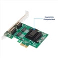 thumbnail image 3 of 2X 2-Port Gigabit PCIe Network Card 1000M Dual Ports PCI Ethernet Adapter with 82571EB LAN NIC Card for ,2 x Network Card 2 x short board,Green, 3 of 6