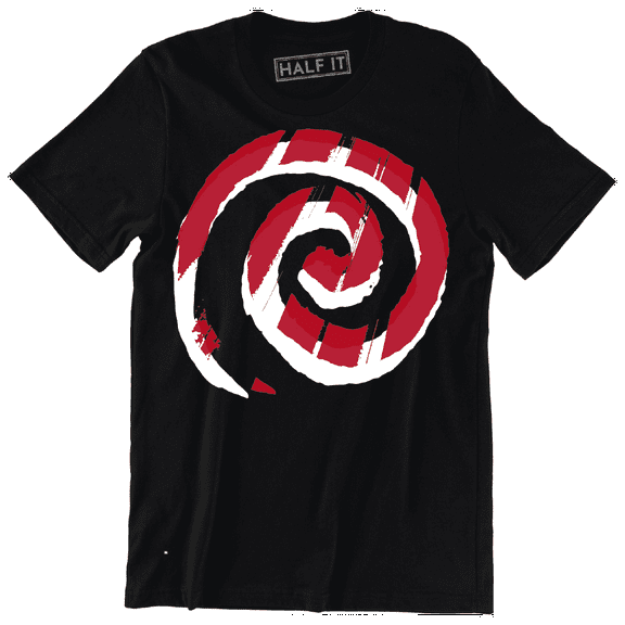 Swirl Circle Printed Design Round Spiral Abstract Men's T-Shirt