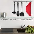thumbnail image 5 of Ludlz Food Strainer, Drainer Board Half Moon Shape Heat Resistant Rice Colander Kitchen Gadgets Drainer Hands-Free for Pasta, Spaghetti, Ground Beef, Universal Fit All Pots Bowls, 5 of 8