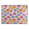 thumbnail image 4 of Ryvnso Cartoon Dinosaur Pink Area Rug Floor Mats Non-Slip Home Carpet 80 x 58 inch, 4 of 7