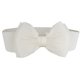 thumbnail image 1 of Minnieouse Cinturón de pajarita portátil para mujer, cinturón elástico a la moda para fiestas y banquetes, banda de cintura ajustable de cuero PU de Cinturones Blanco Minnieouse PS9259-04, 1 of 5