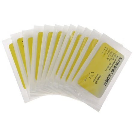 

Ostrifin 12Pcs Nylon Monofilament Silk Braided Needle Suture Thread Suture Practice Kit