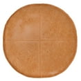 thumbnail image 5 of Pemberly Row Boho Round Pouf in Distressed Brown Faux Leather, 5 of 6