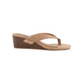 thumbnail image 2 of Kensie Nolita Thong Faux Wood Wedge, 2 of 5