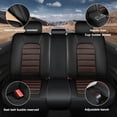 thumbnail image 6 of Leather Seat Covers Fit for Toyota 96% Models,Car Seat Covers Full Set,Waterproof Car Seat Cushions with Airbag（Standard-Black&Coffee）, 6 of 6