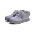 thumbnail image 4 of Audeban Women's Winter Bowknot Moccasin Slippers Warm Snow Boot Casual Flats Shoes Size 4-12, 4 of 8