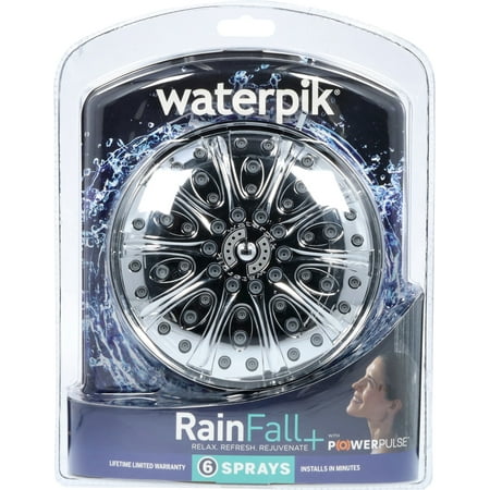 UPC 073950253710 product image for Waterpik RainFall+ 6 Sprays Shower Head with PowerPulse 1 ea | upcitemdb.com