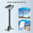 thumbnail image 4 of Soporte Starlink: compatible con soporte Starlink Gen 3. Kit de montaje en techo Starlink ajustable de acero inoxidable V3. Incluye tubo y adaptador para montaje en pared o techo (gris)., 4 of 7