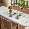 thumbnail image 3 of Eucalyptus Leaves Table Cloths for 8 Foot Rectangle Tables, Summer Country Leaves Natural Plants Patio Waterproof Elastic Fitted Tablecloths, Washable Rectangular Table Cover for Camping, 3 of 8