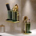 thumbnail image 3 of Chopsticks Storage Tube Wall-mounted Standing Space Saving Quick Draining Great Stickiness Keep Neat Nordic Style Punch-free Tableware Rack Kitchen Stuff, 3 of 8