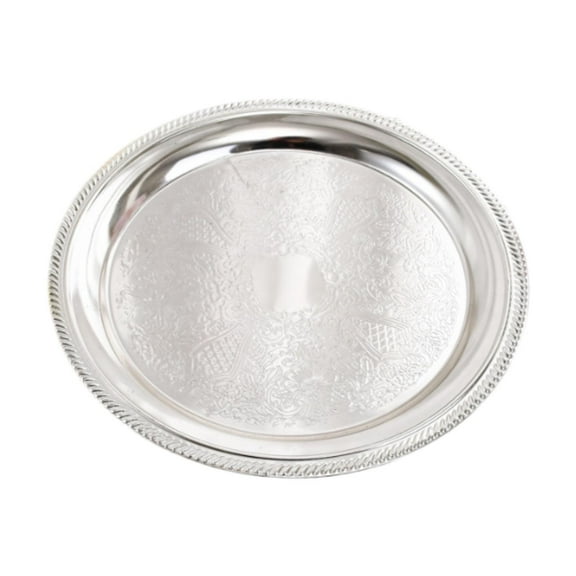 QSTDGVPW Aluminum serving dishes for appetizers and desserts, kitchen platters for events