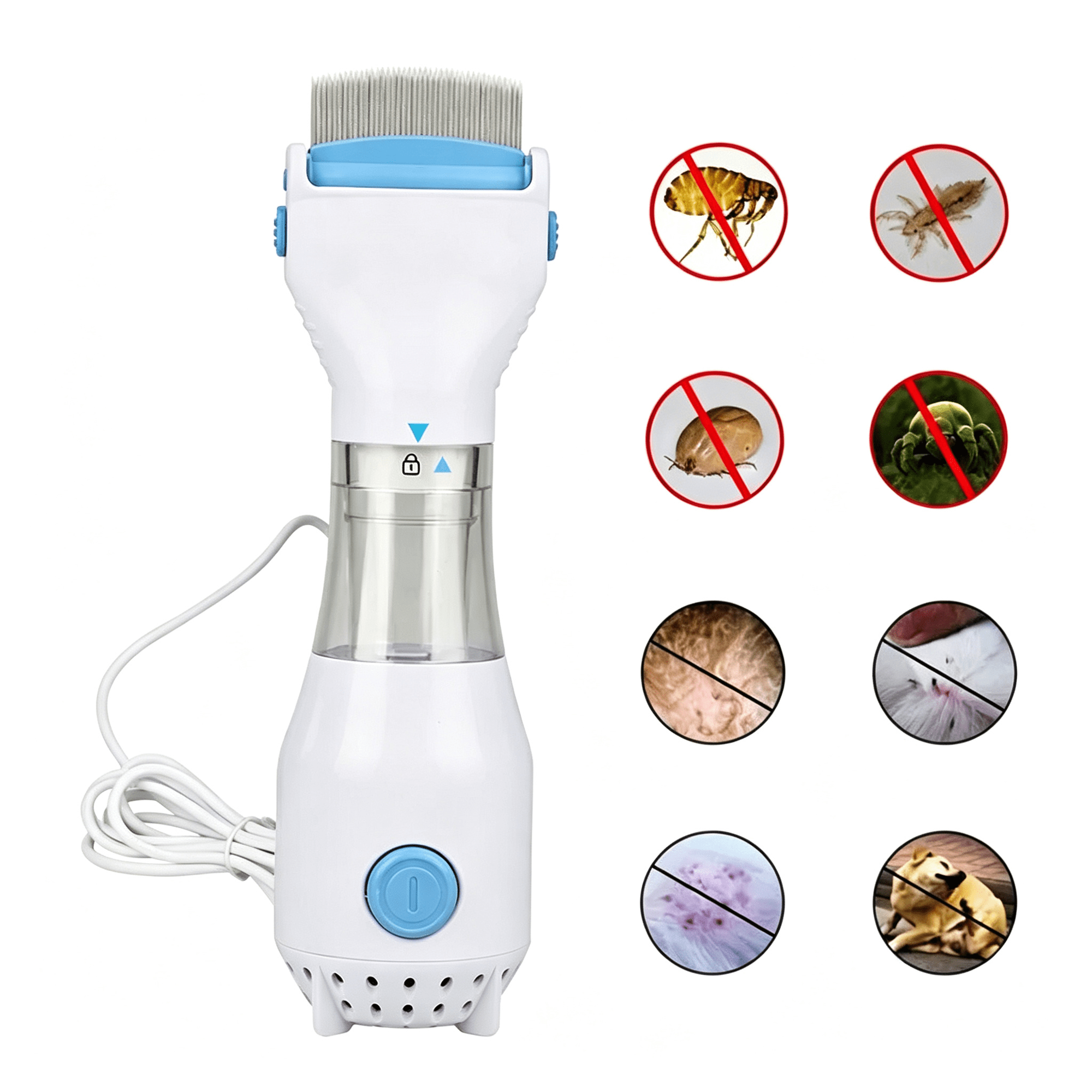 Electric Lice Vacuum Comb for Hair Treatment and Removal - Hair Cleaner | US, 1PCS