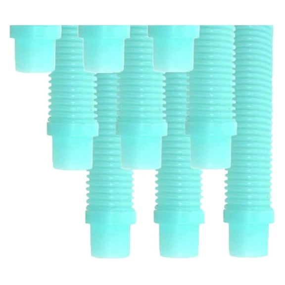 9 Pack Universal Pool Cleaner Hose " Long Aqua Color for Kreepy Krauly, Baracuda G3, G4