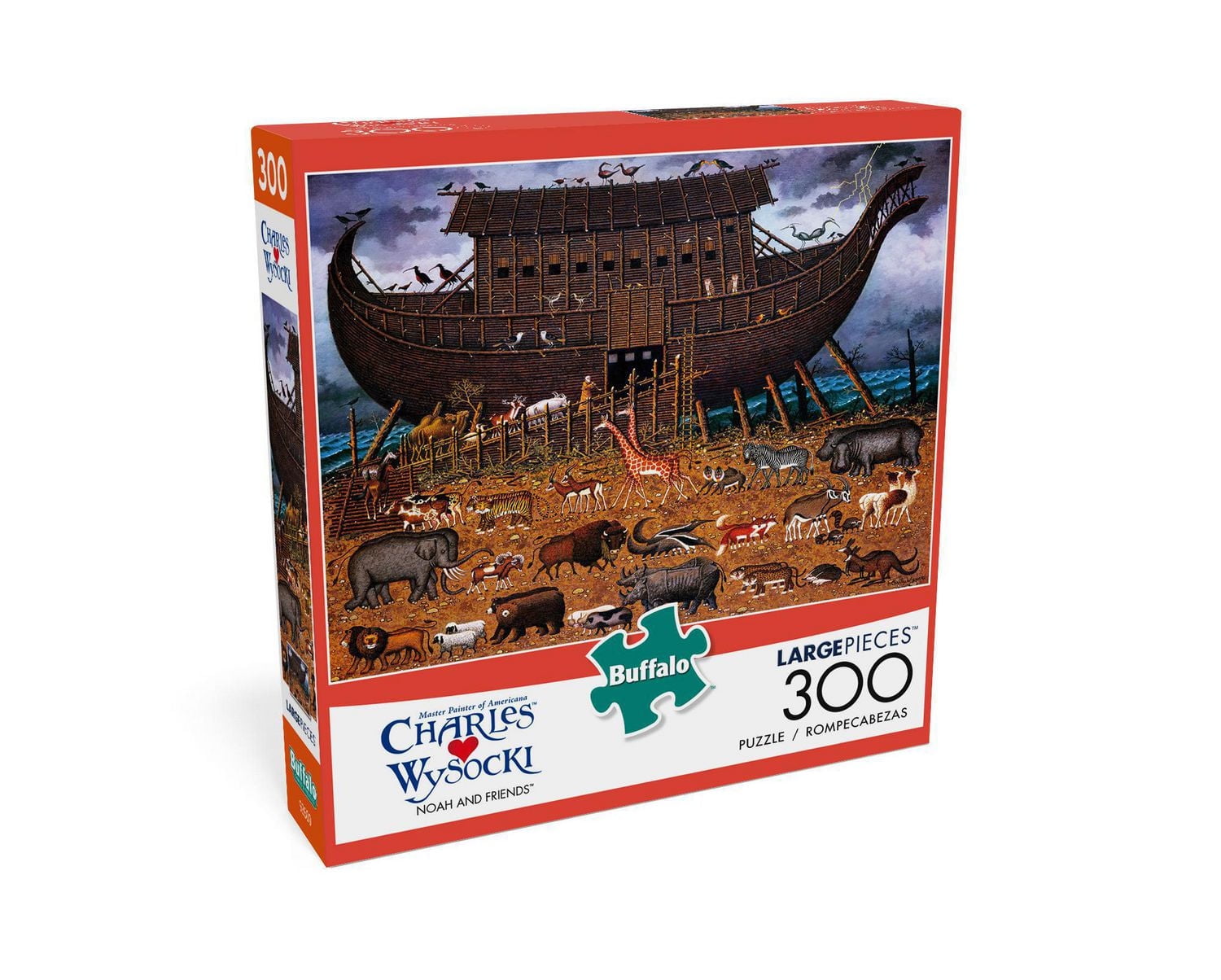Buffalo Games - Charles Wysocki - Noah and Friends - 300 Piece Jigsaw Puzzle