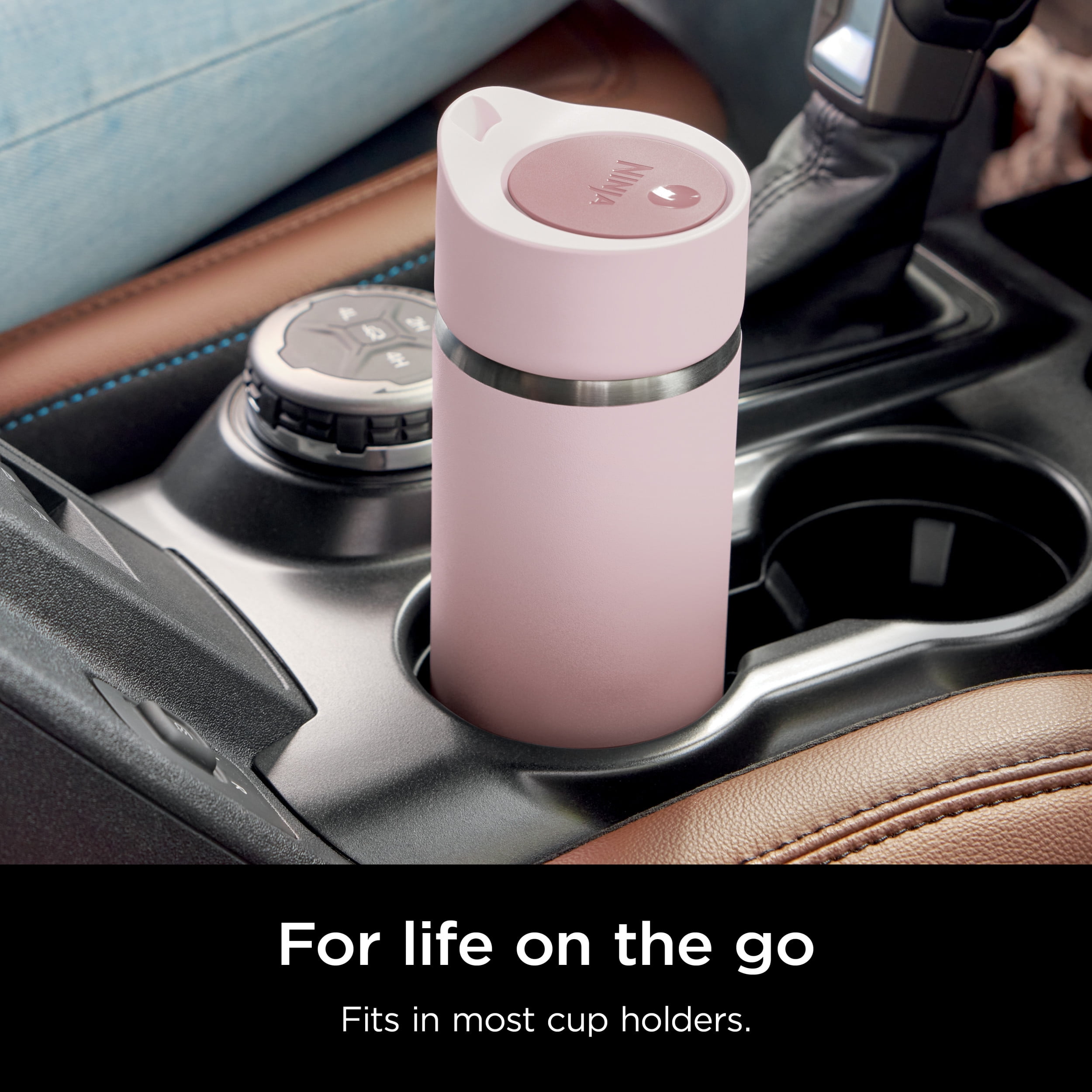 Ninja Sip Perfect 16oz Stainless Steel Travel Mug, Leak Proof Lid