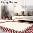 thumbnail image 2 of ODIKA 3'x5' Machine Washable Non-Slip Area Rug, Enchanted Winter Plaid Farmhouse Decoration Seasonal Hearth Charm High Traffic Rug, Red, 621875, 2 of 7