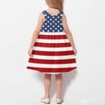 thumbnail image 4 of MKOSPLRT Robe 4 Juillet pour Fille 3-14 Ans avec Poche Sans Manches Col Ras du Cou Robe Ligne A Robe d'Été Vacances Rouge Blanc Bleu Robe avec Poche, 4 of 7