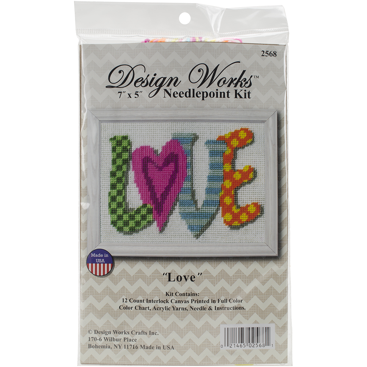 Love Needlepoint Kit7"X5" Stitched In Yarn Walmart Canada