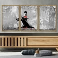 thumbnail image 3 of wall26 Framed Canvas Print Wall Art Set Spray Paint Banksy Rocket Plane Graffiti &amp; Street Art Comic Book Illustrations Modern Art Urban Portrait for Living Room, Bedroom, Office - 16"x24&quo, 3 of 5