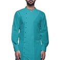 thumbnail image 4 of Atasi Cotton Flex Designer Button Down Kurta For Men Casual Summer Wear Kurtas-Small, 4 of 6