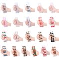 thumbnail image 4 of 20pcs Christmas Styles Travel friendly Gel Nails Wraps UV Gel Wraps Professional Nails Art Stickers for Home Nails Art, 4 of 9