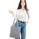 thumbnail image 5 of Bolso de mano de pana con cremallera, bolso de hombro, bolso de mano para mujer, bolso de compras de gran capacidad, bolso de mano con bolsillos, 5 of 6