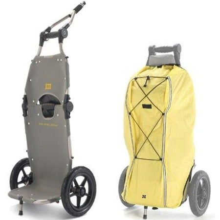 Burley Trailer Storage Cover - Burley 951301 Travoy Bike Commuter Trailer with Rain Cover - Gray