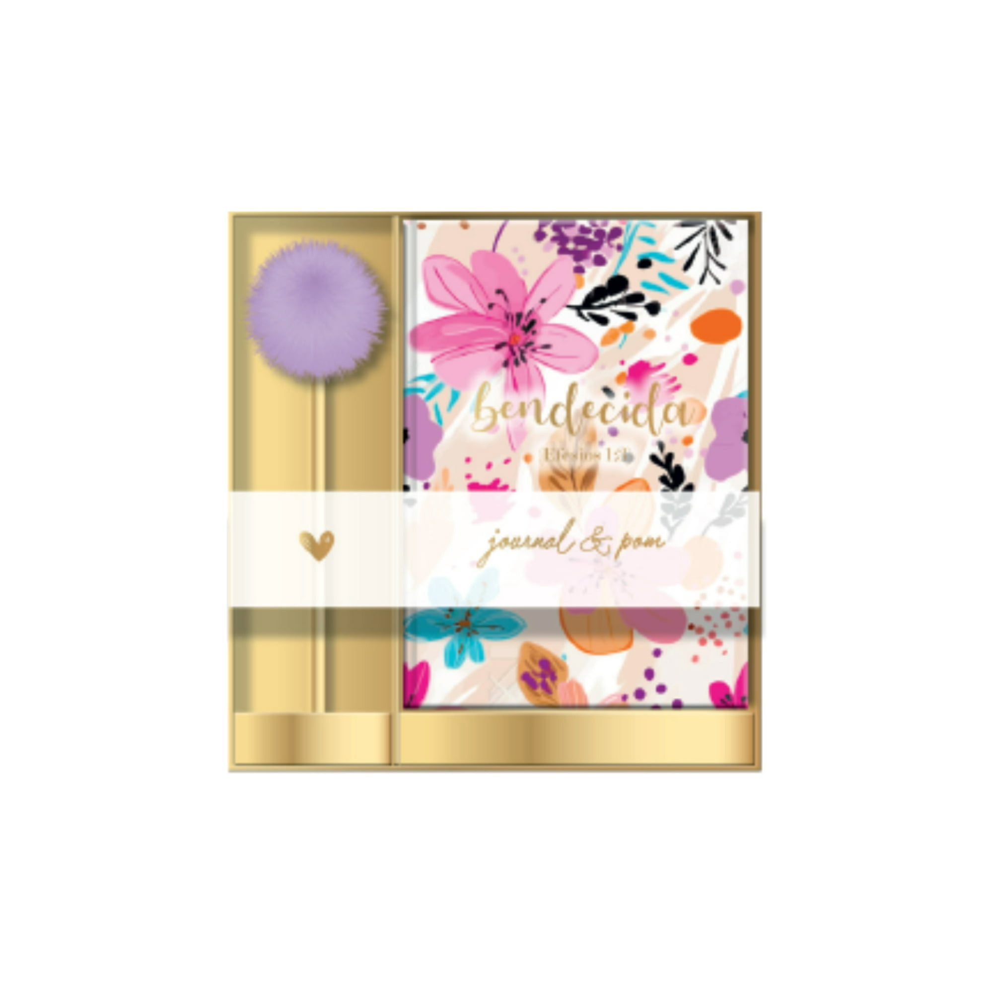 Bendecida Journal Boligrafo Pom Pom Gift Set