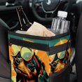 thumbnail image 6 of Dog Retro Foldable Car Trash Can with Lid, Leak-Proof, and Hanging Storage Bag - Car Trash Bin, Trash Can for Car, Car Garbage Can, 6 of 6