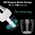 thumbnail image 2 of Stainless Steel Vegetable Food Chopper - Manual Hand Chopper for Onions, Garlic, and More, 2 of 5
