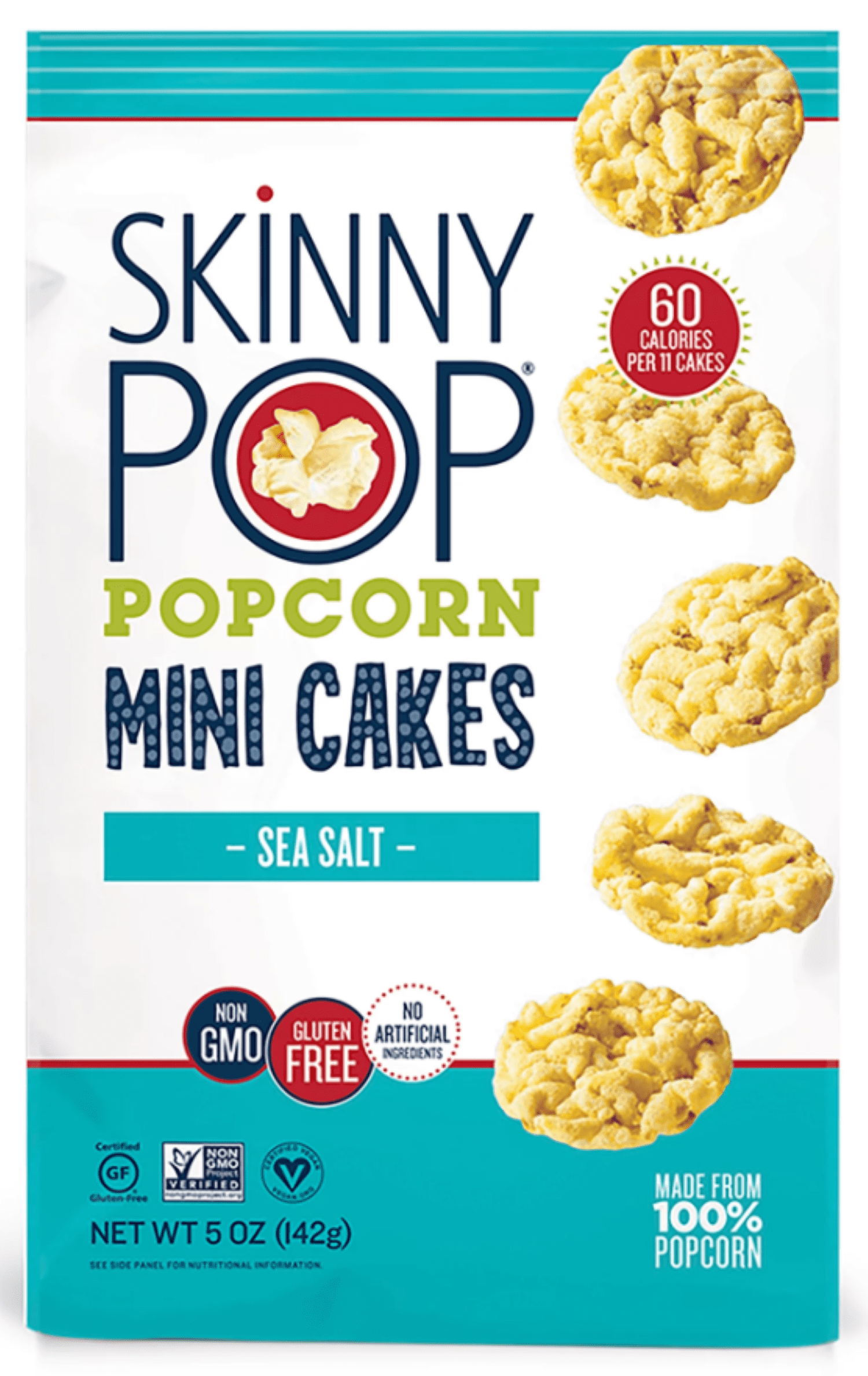 (4 pack) Skinny Pop Sea Salt Mini Cakes