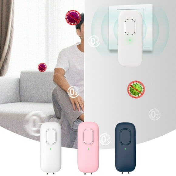 Cagogo 3Pcs Negative Ion , Plug in Mini Portable Ionic Air Cleaner for Home Bedroom, High Concentration Negative Ion Generator for Dust Pet Dander, USB Powered for Office Car Travel