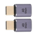 thumbnail image 2 of Adaptador hembra tipo C Maleto tipo C, conector Mini USB C USBC de 2 uds, adaptador Gbps USBC, el mejor de su clase, 2 of 8