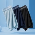 thumbnail image 4 of ruhuadgb Men Boxers Breathable Seamless Thin Hollow Out Ice Silk Cooling Anti-septic U Convex Plus Size Men Panties Men Underwear, 4 of 7