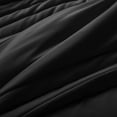 thumbnail image 4 of HIG 7‑Piece Bed in a Bag Comforter Set, Solid Light Black Vertical Channel Quilted, Soft Microfiber All‑Season Bedding with Sheets & Pillow Shams, Full Size, 4 of 8