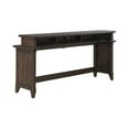 thumbnail image 6 of Pemberly Row 4 Piece Set of Console Bar Table & 3 Uph Console Stools in Brown, 6 of 9