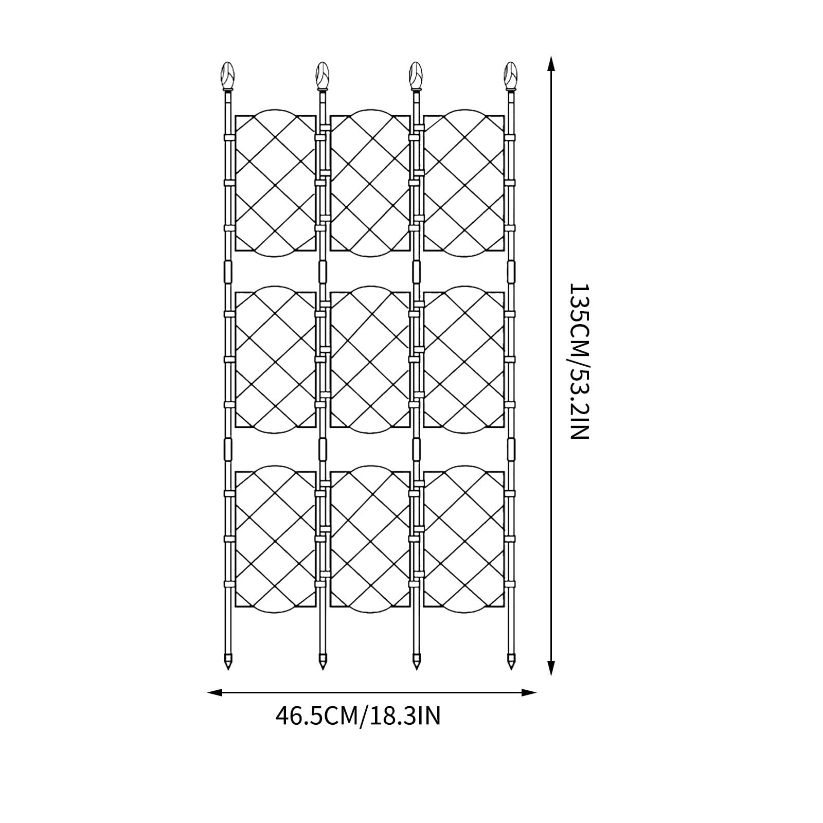 Garden Trellis for Climbing Plants Cucumber Trellis for Raised Bed Pea Trellis Rose Trellis Vegetable Trellis for Climbing Plants Iron Climbing Frame Climbing Potted Support Rattan Climbing Screen