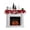 Red, variant on Red Truck Christmas Mantel Scarf Fireplace Decorations for Living Room, Xmas Tree Snowflake Gifts Winter Fireplace Mantel Scarf Cover Runner for Halloween/Thanksgiving/Christmas Decor 60"x17"