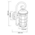 thumbnail image 5 of Lámpara de Pared Arbotante Tipo Farol Exterior, 5 of 5