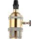 thumbnail image 3 of Lamp Base With Switch Vintage Brass Copper Socket Holder For Retro Edison Style Light Bulb E2, 3 of 5